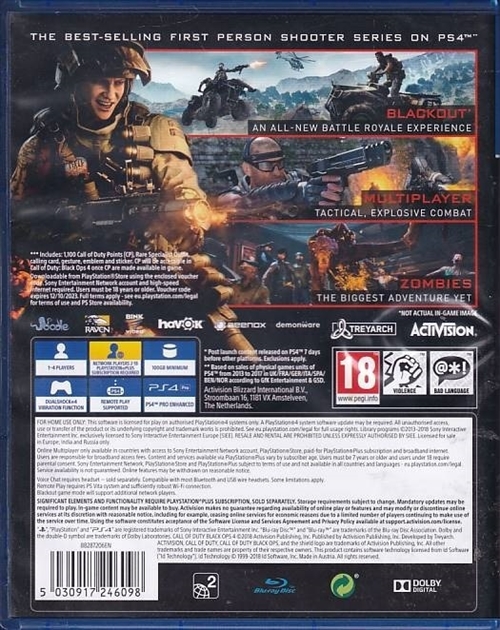 Call of Duty Black Ops IIII Specialist Edition - PS4 (B Grade) (Genbrug)